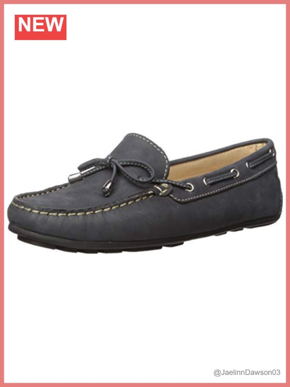 Genuine Leather Tiebow Driver Moc Loafers with Gel Heel Insert & Arch Support